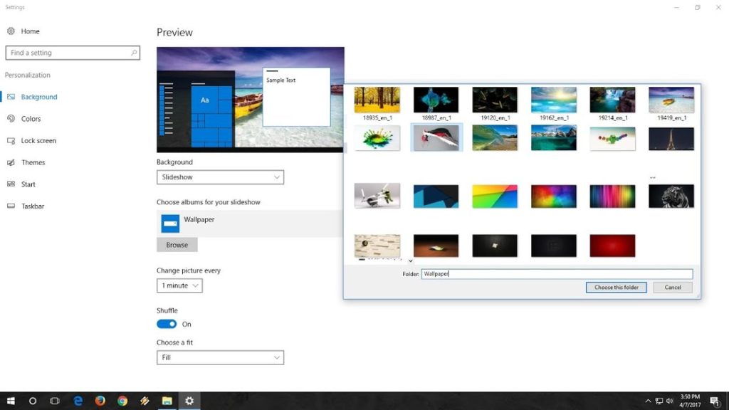 Bloquear cambio fondo pantalla Windows 10 regedit