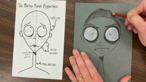 Dibujo Estilo Tim Burton: Guía Paso a Paso