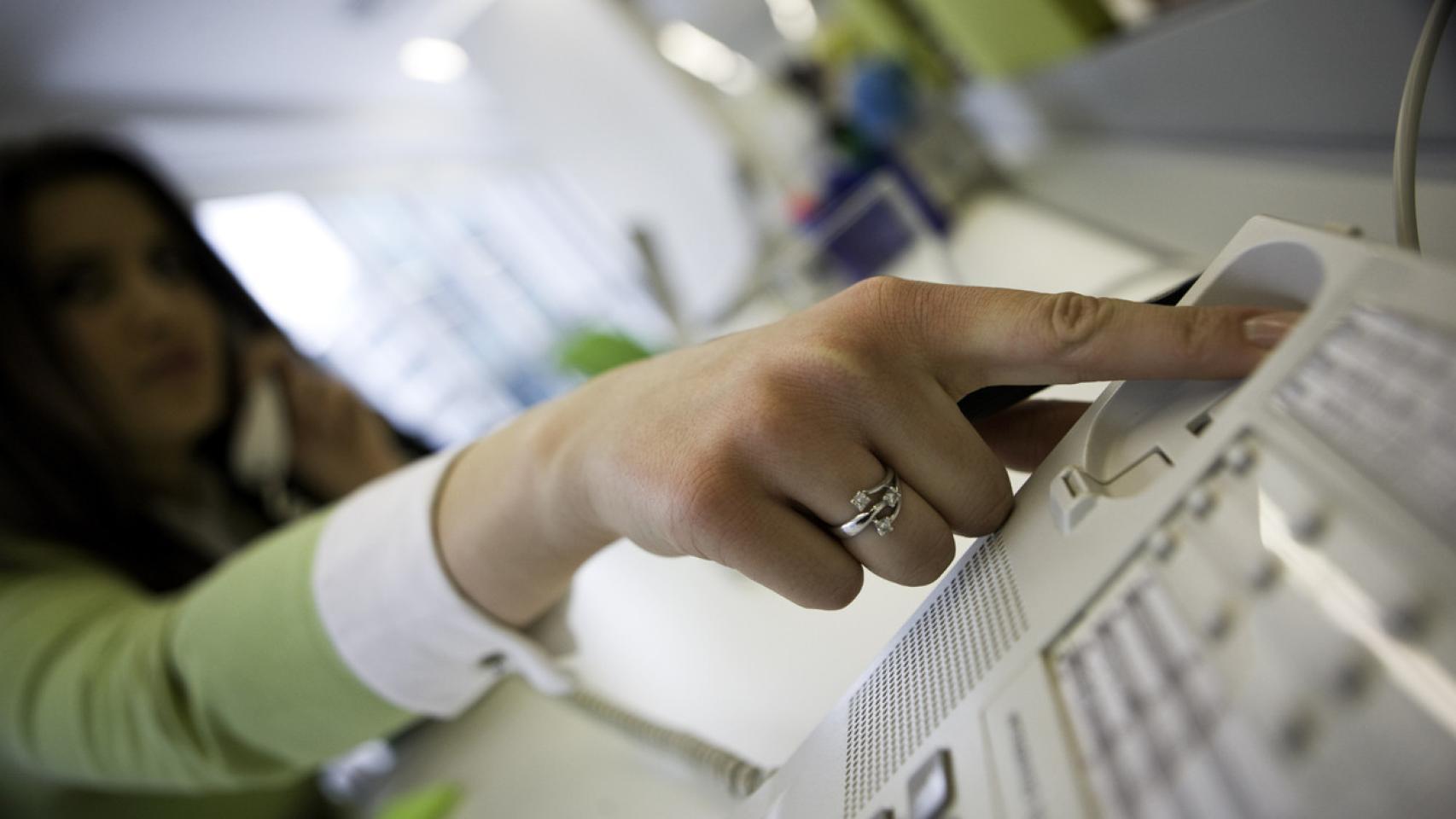 Usuario vulnerable de telefonía fija