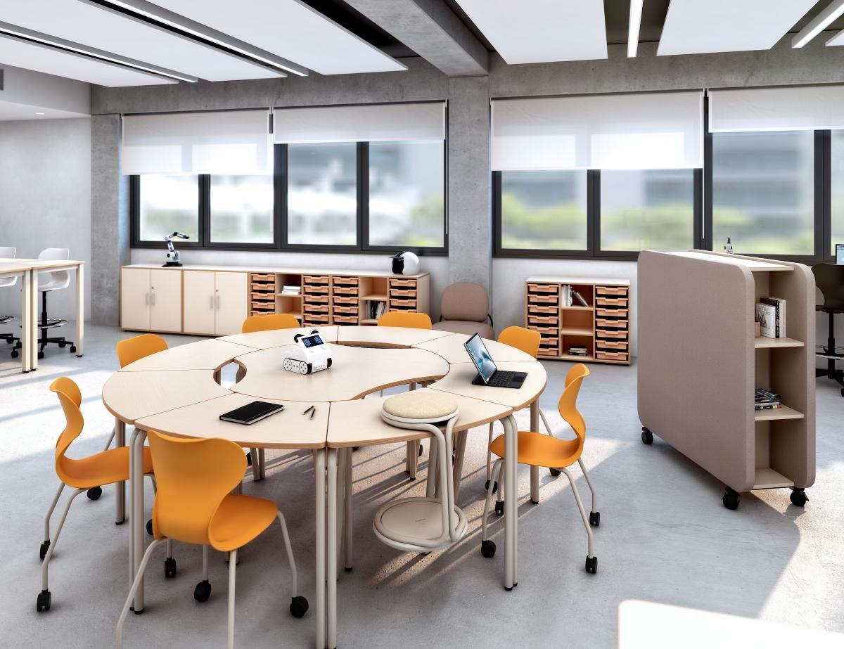 Aula STEAM moderna en Aragón