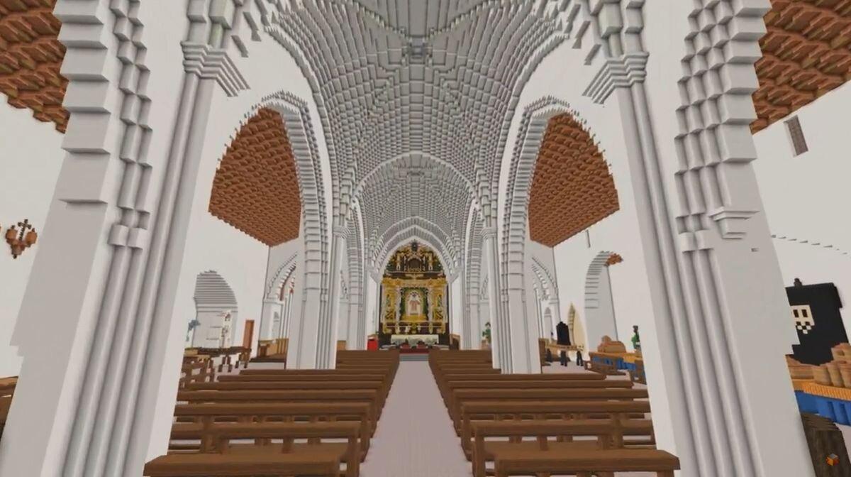 Recreación de patrimonio leonés en Minecraft
