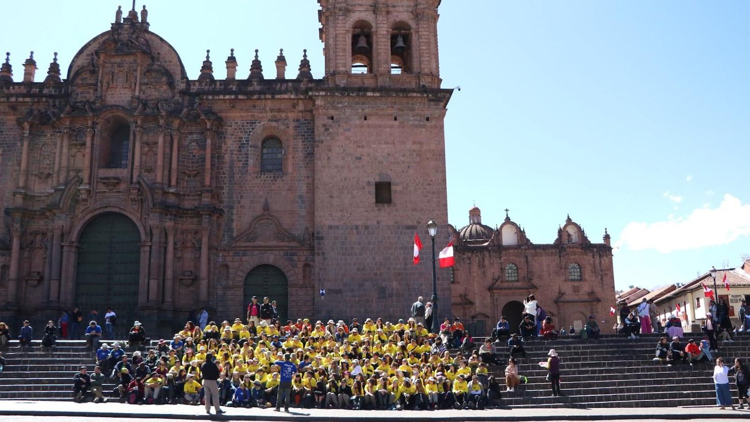 Jóvenes ruteros acogidos en Cusco
