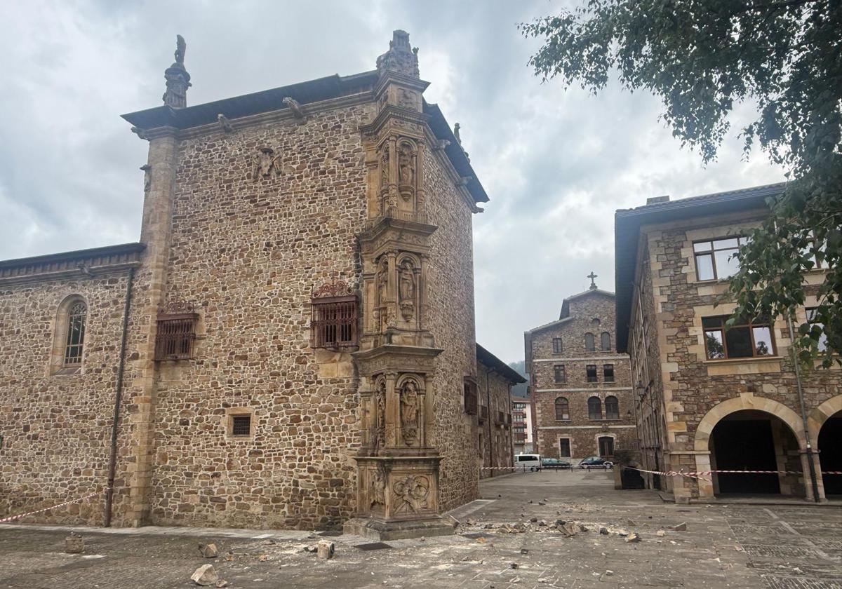 Universidad de Oñati dañada tras tormenta