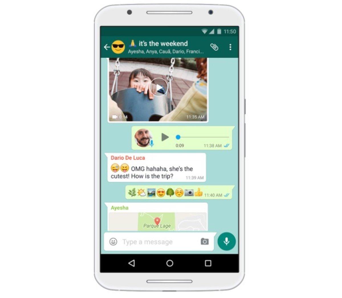 Logo y novedades WhatsApp