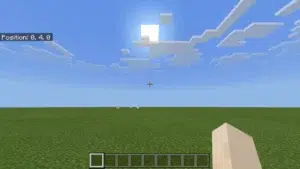 ver las coordenadas en minecraft