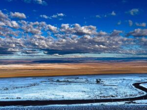desierto cubierto de nieve