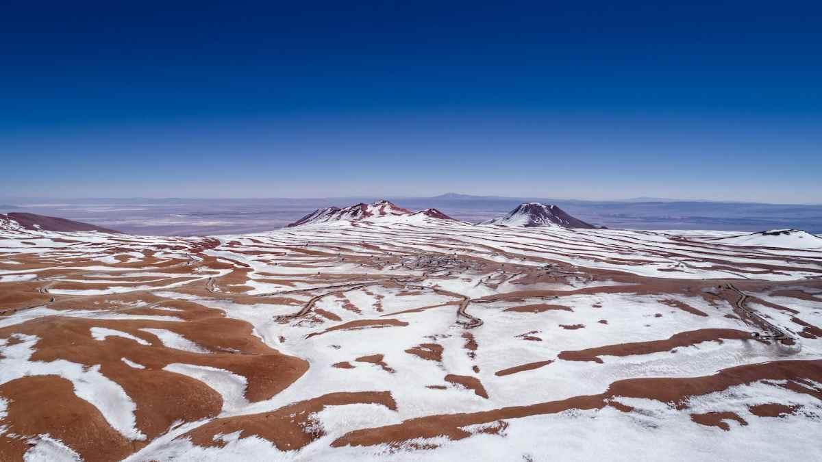 nieve en el desierto de Atacama
