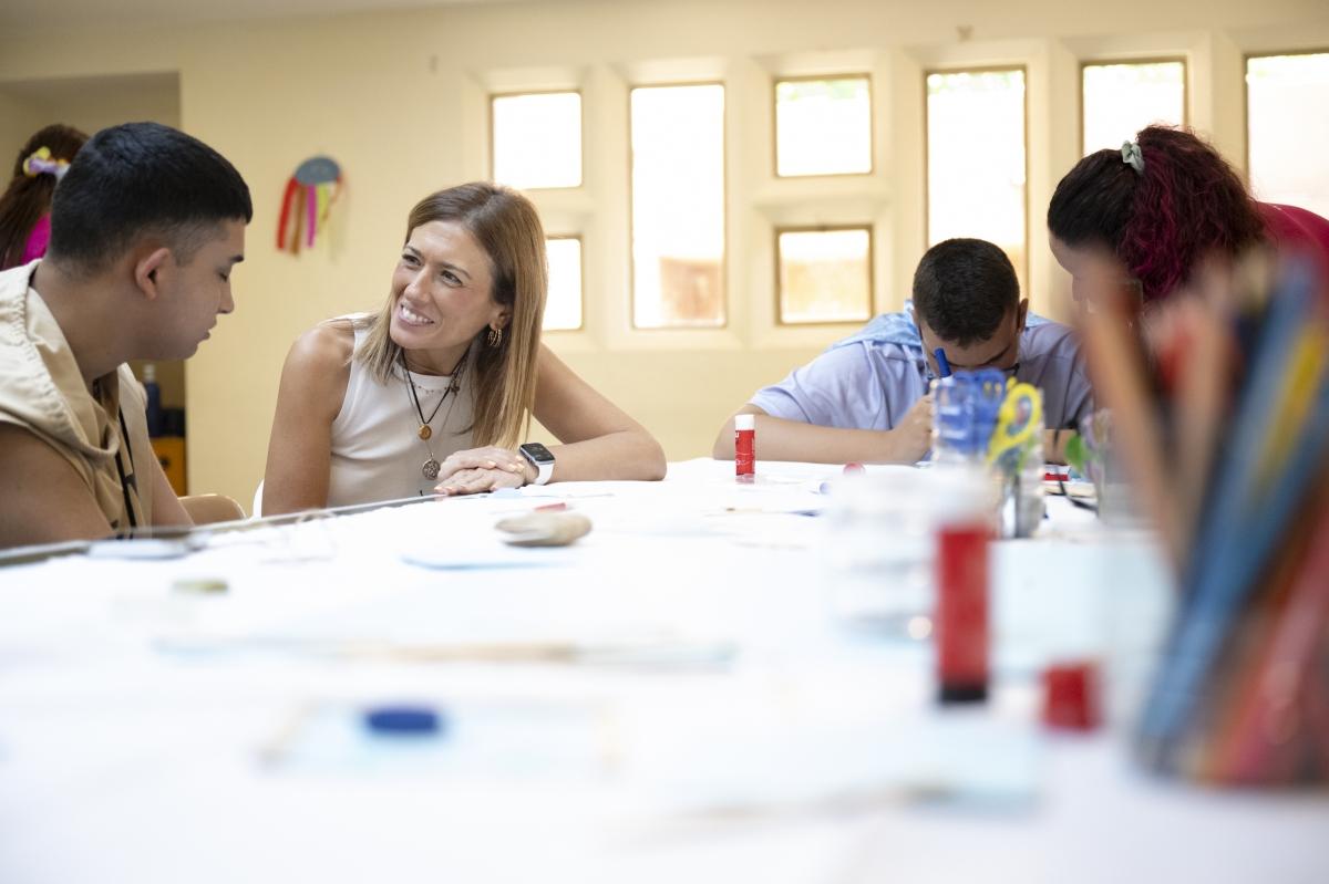 Niños en escuela de verano