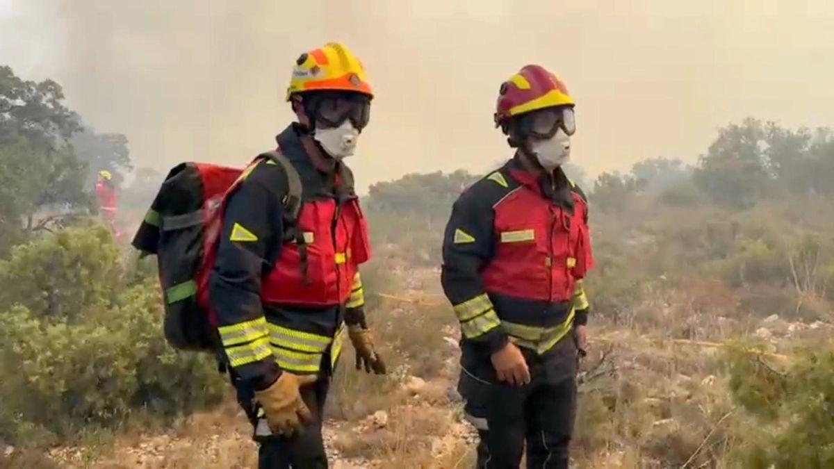 Incendio forestal afecta a viviendas rurales