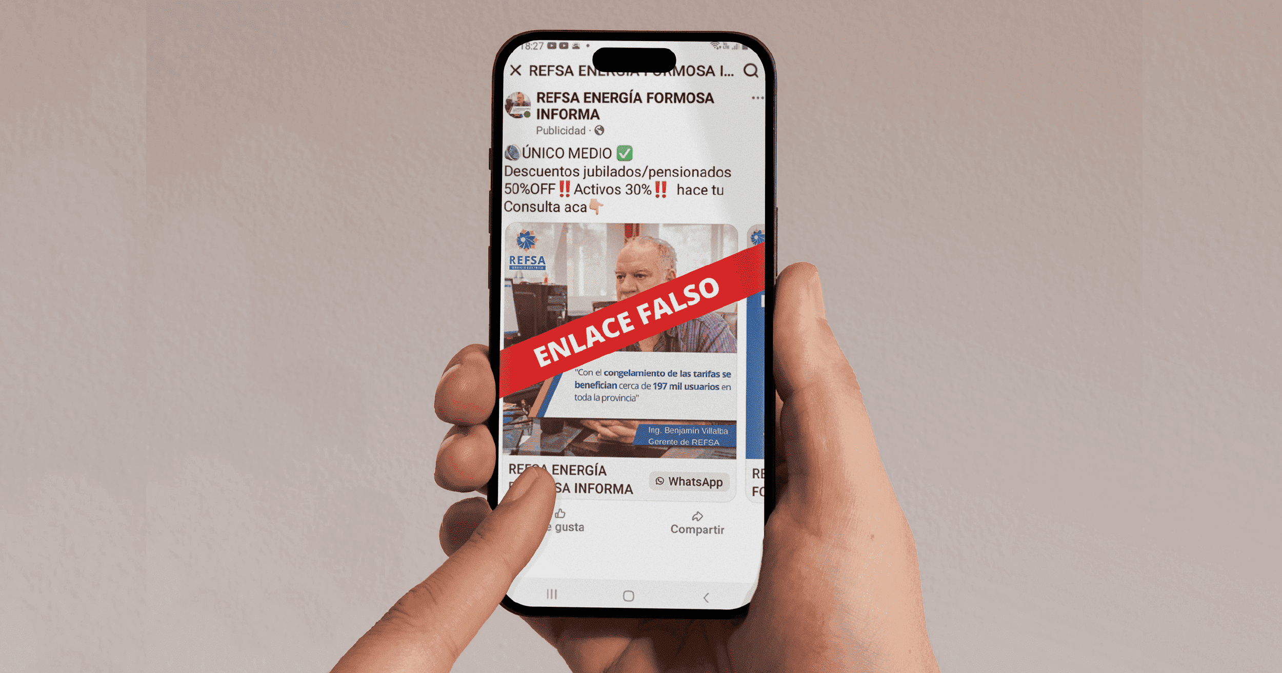 Fraude Facebook transporte público