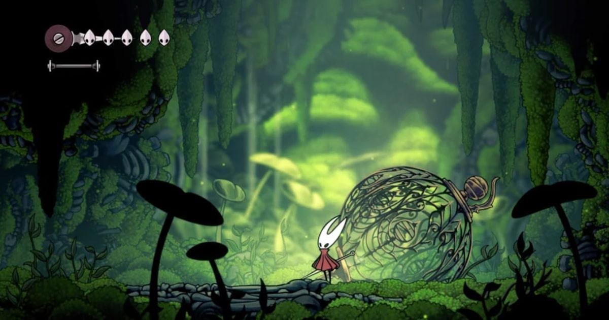 Arte ambiental de Silksong