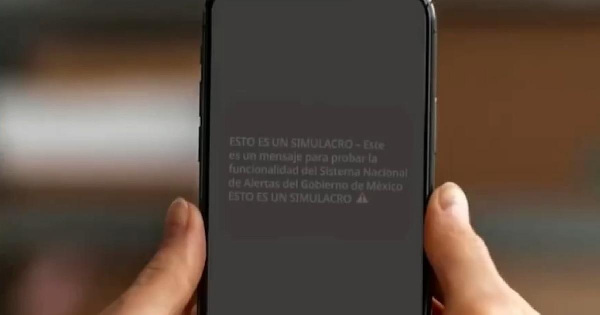 Simulacro de alerta por telefonía móvil