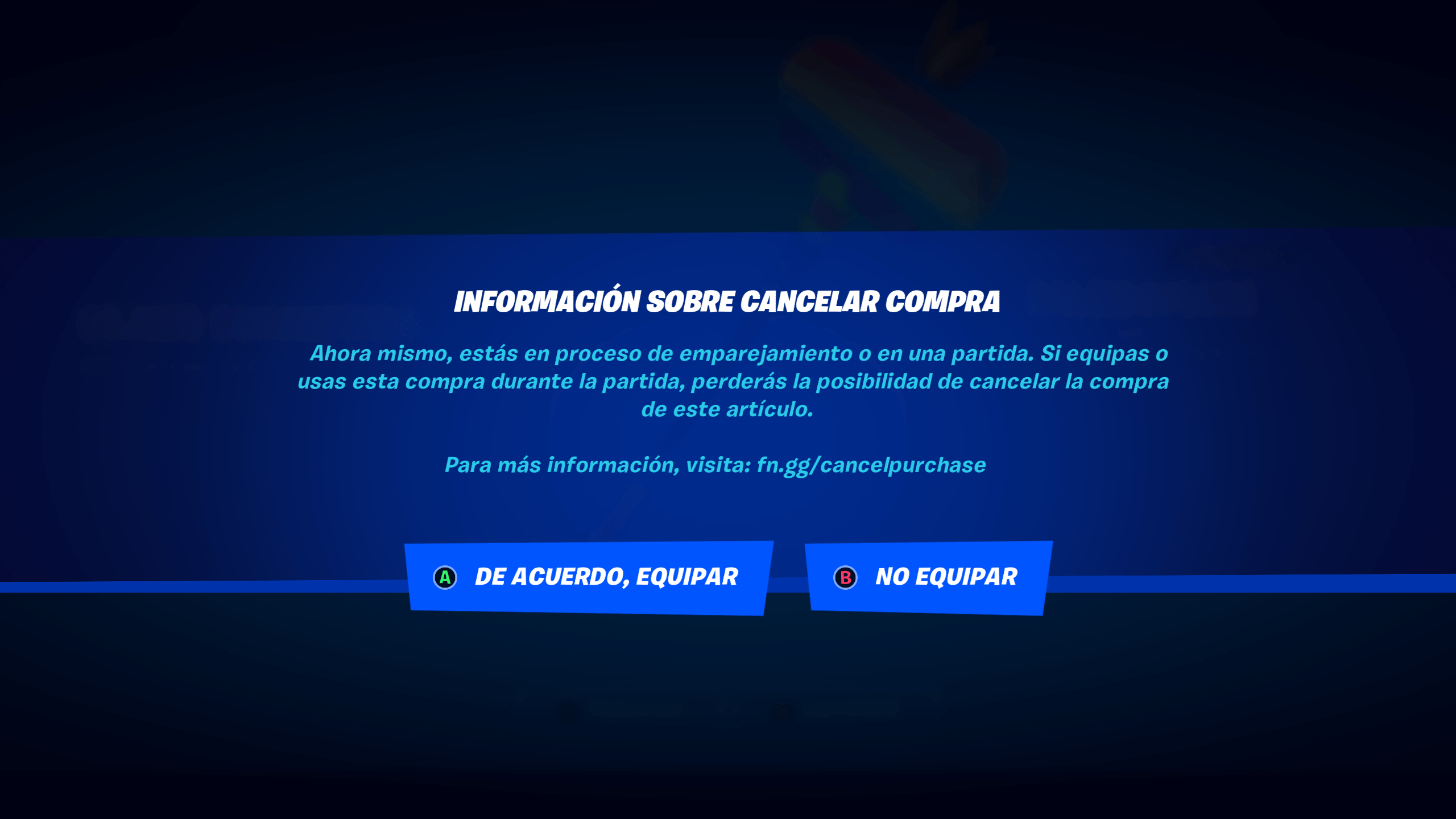 Error en Fortnite por paVos, skins y objetos