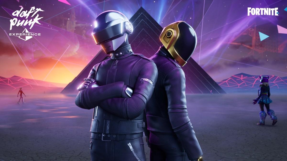 Lote de Daft Punk en la tienda de Fortnite