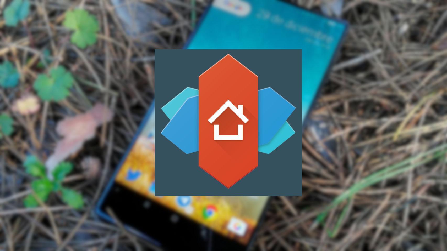 Pantalla de inicio con Nova Launcher