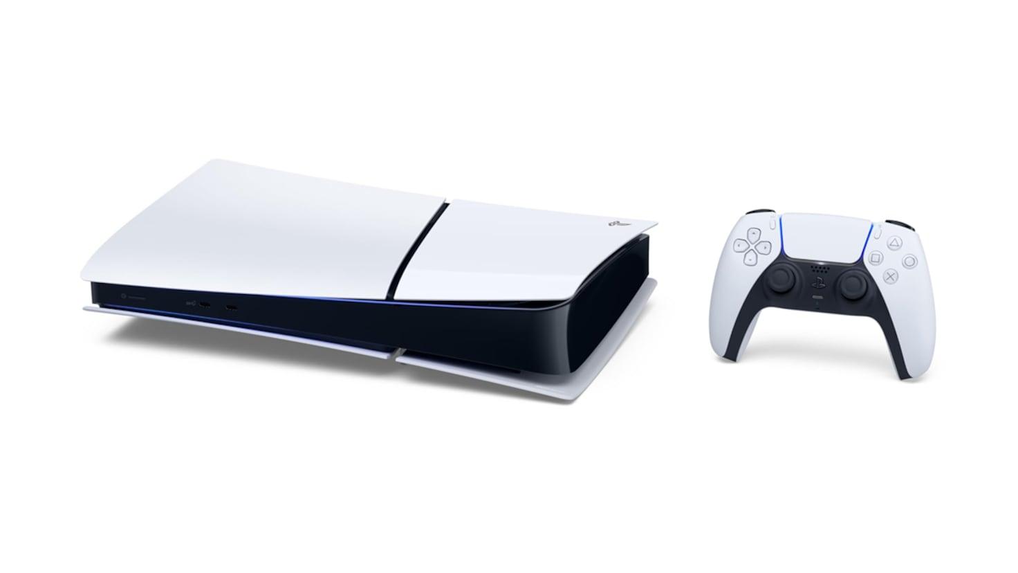PlayStation 5 Slim en primer plano
