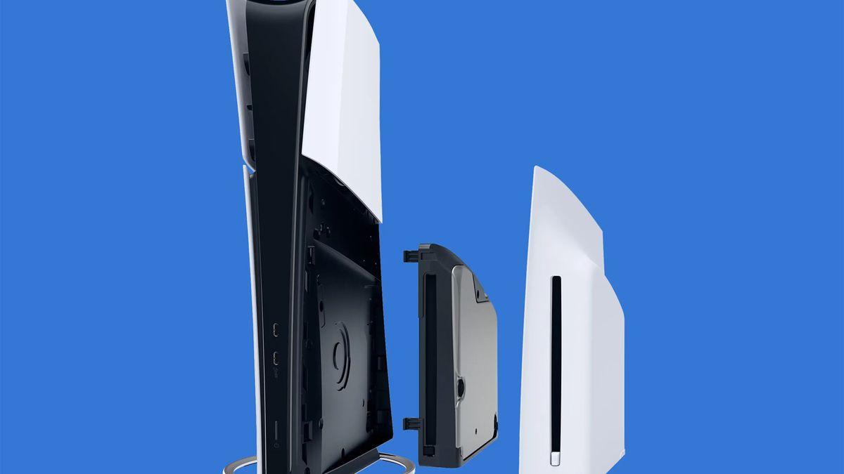 Consola PlayStation con lector de disco extraíble