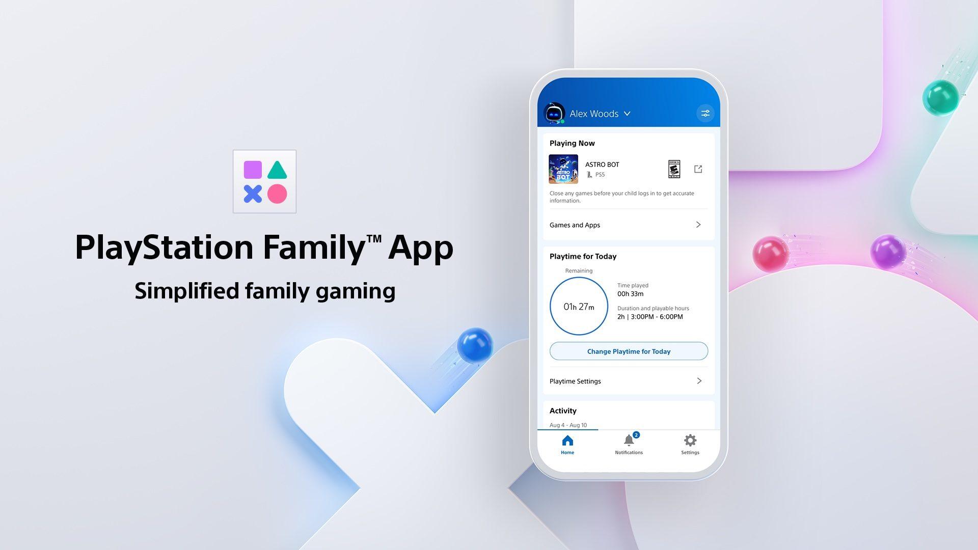 Aplicación PlayStation Family y control parental