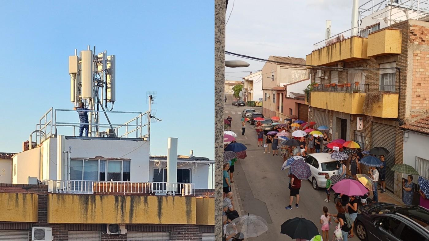 Precinto de antena de telefonía en Molina de Segura