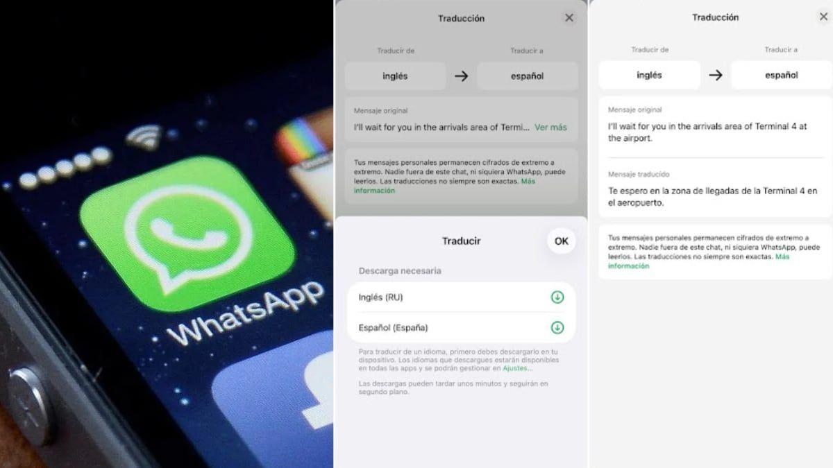 Traducción de mensajes en WhatsApp