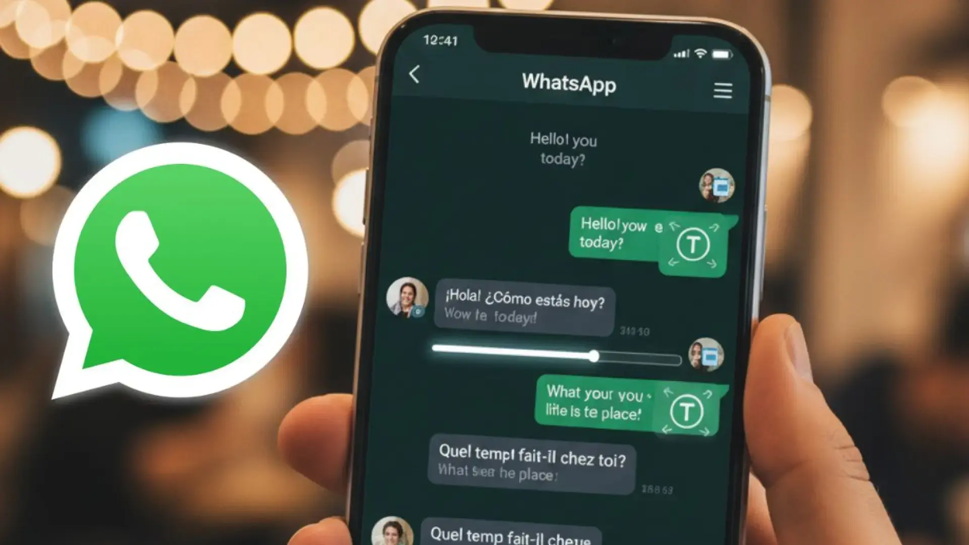 Traducción de mensajes en WhatsApp