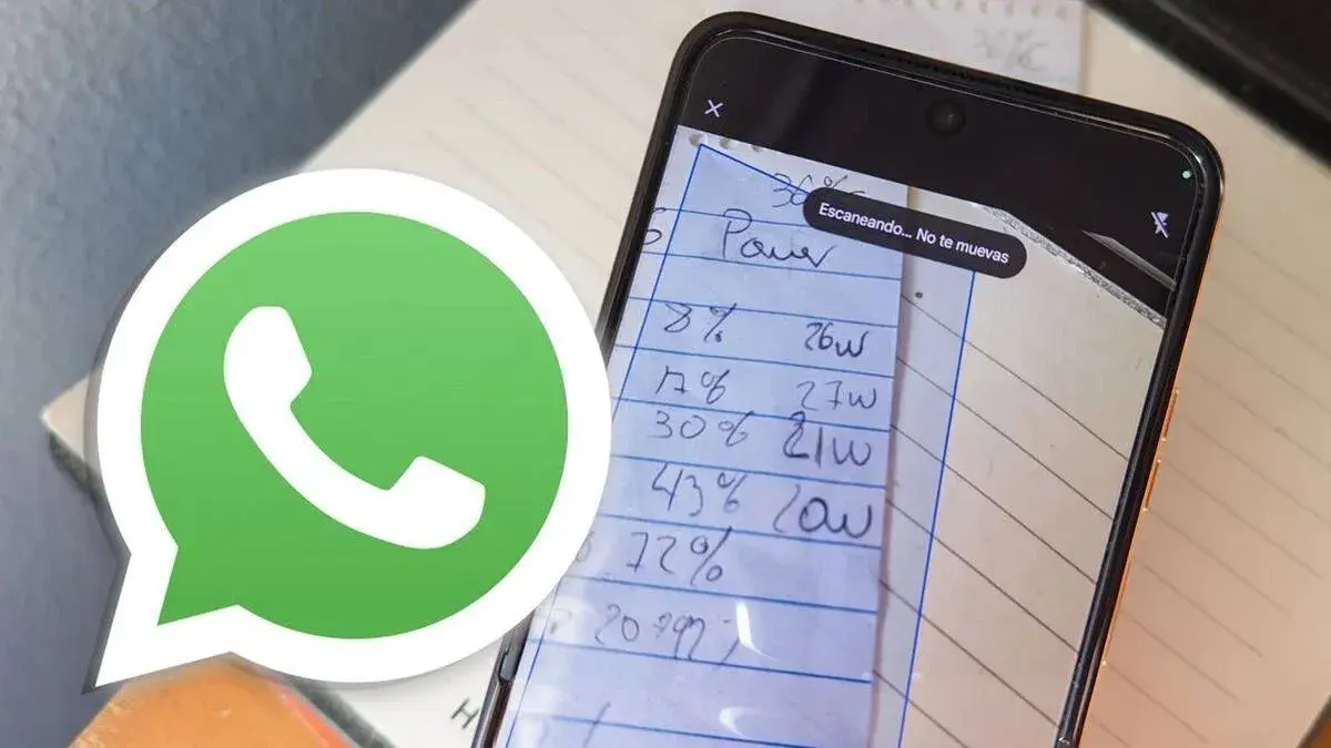 Escanear documentos en WhatsApp y enviar PDF