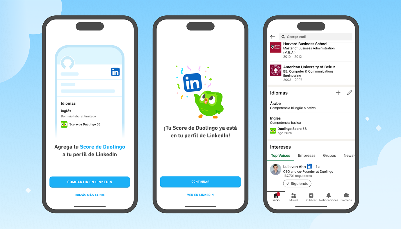 Cómo integrar Duolingo con LinkedIn
