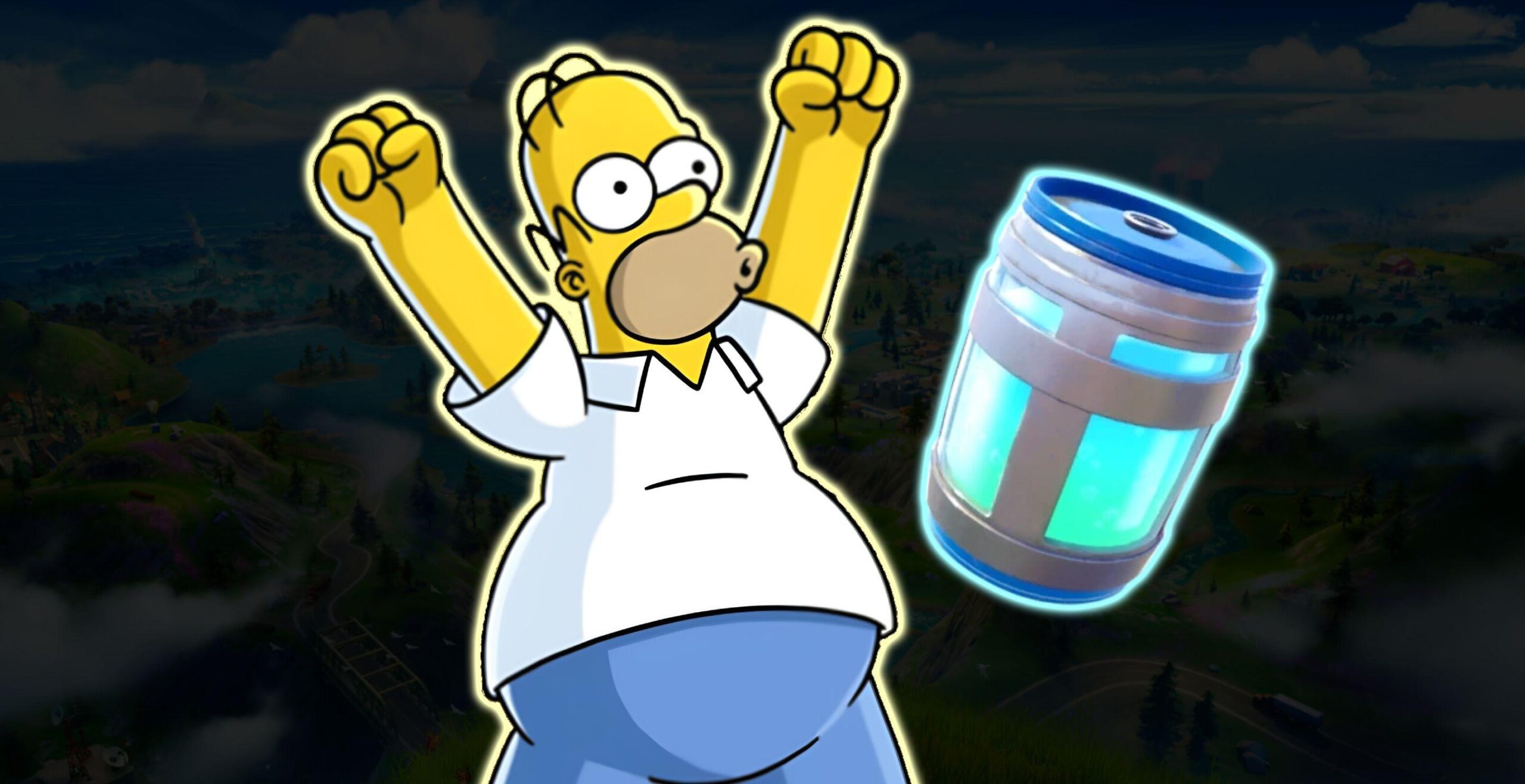 Crossover de Los Simpson en Fortnite