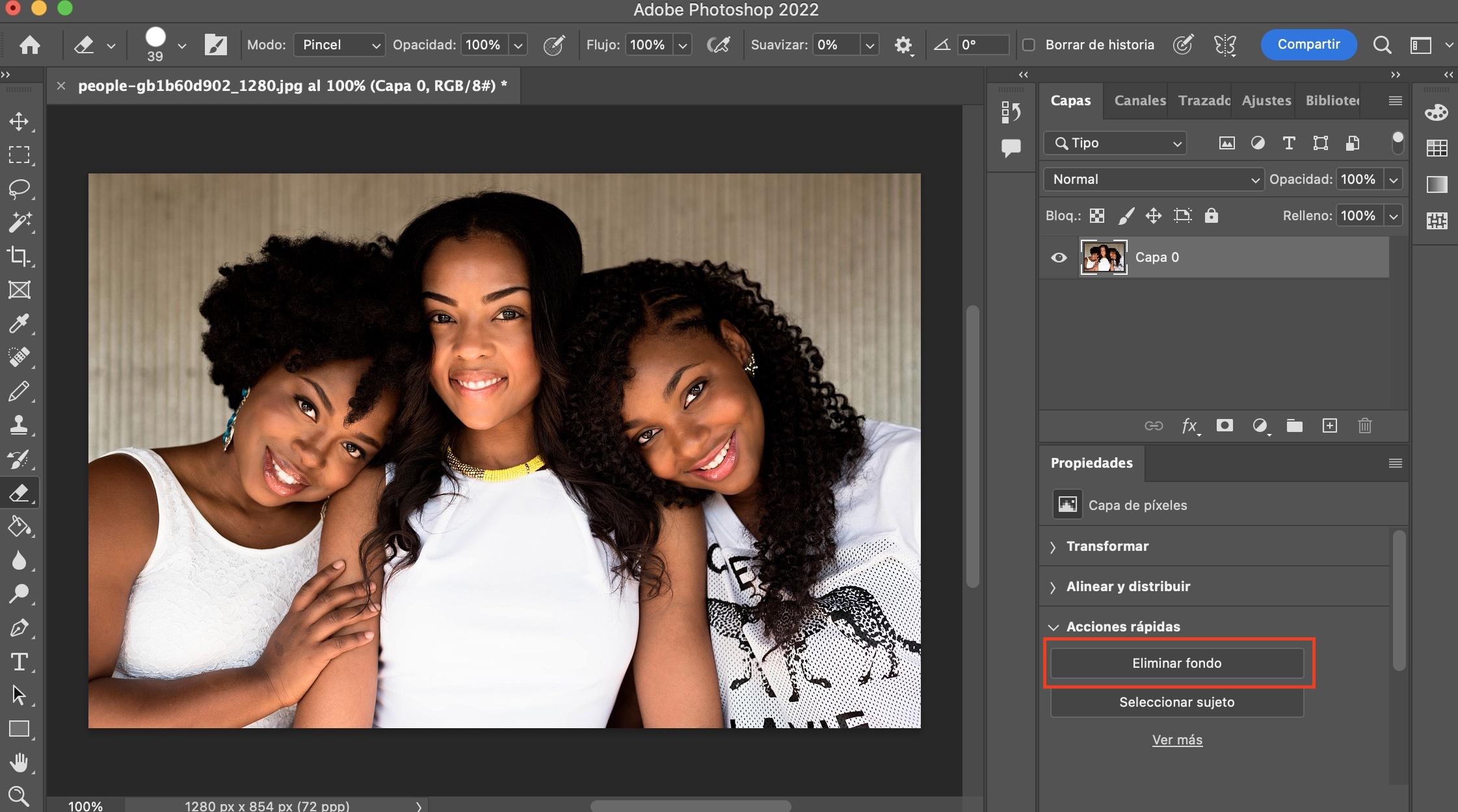 Herramienta para quitar fondo de foto