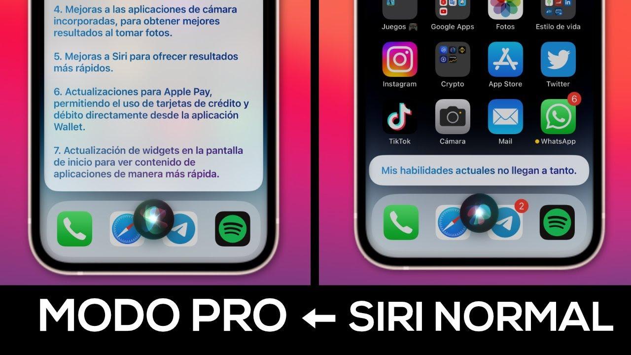 Activación de Siri por voz o botón en iPhone