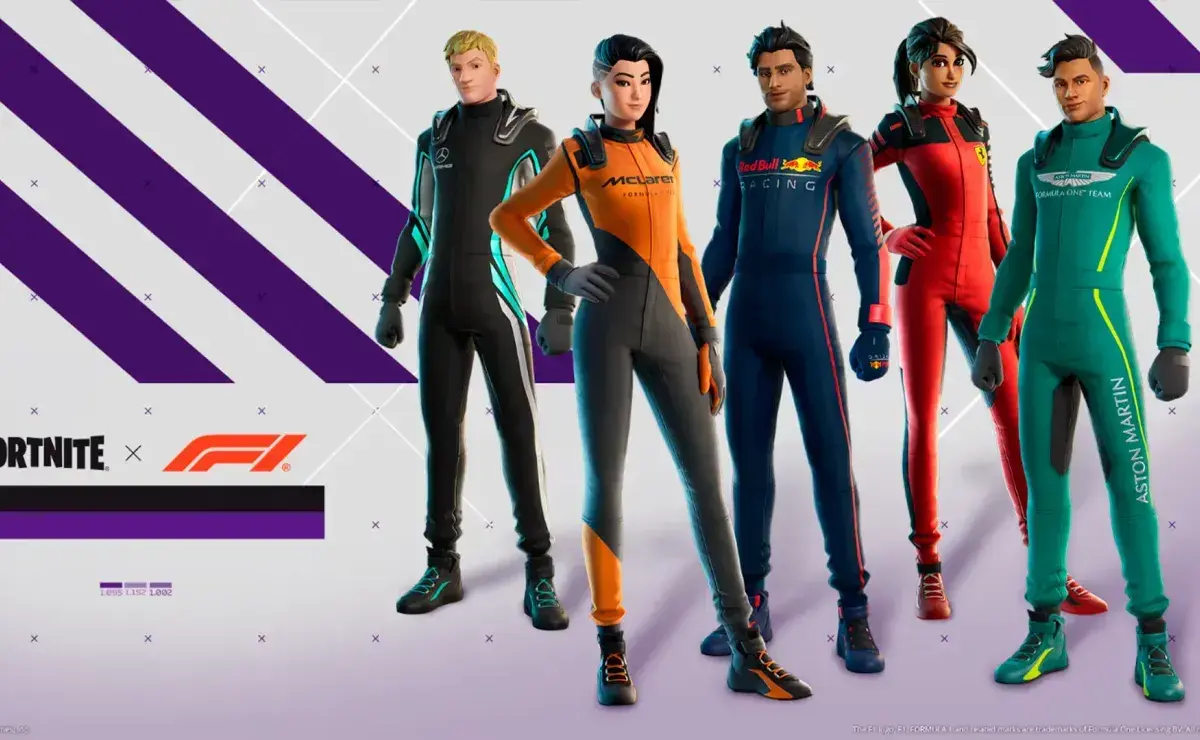 Colaboración F1 y Fortnite Colaboración F1 y Fortnite
