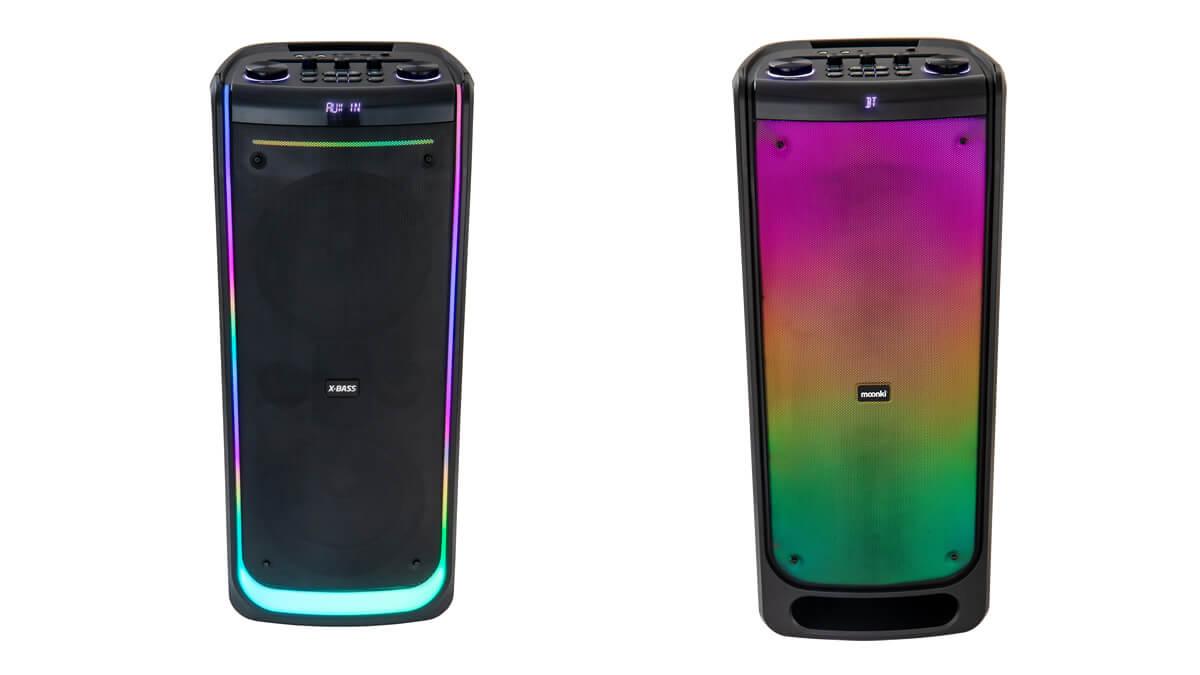 Torres de sonido Moonki Flame y Strip