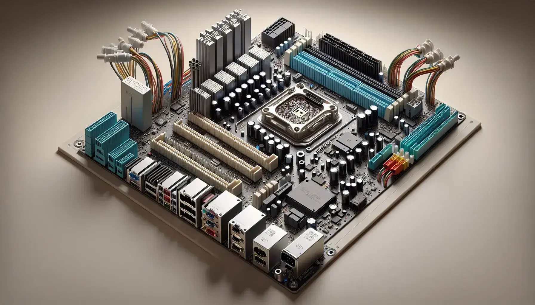 Componentes de alimentación en placa base