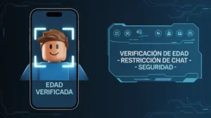 verificación de edad obligatoria para usar el chat en Roblox