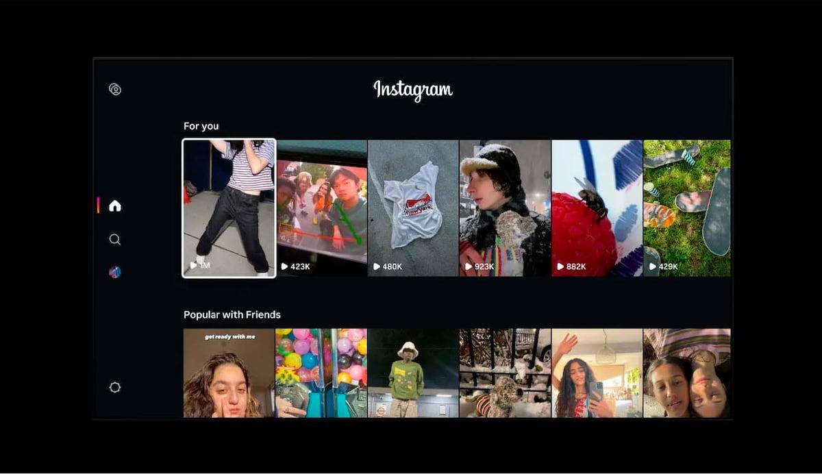 Aplicación de Instagram para TV