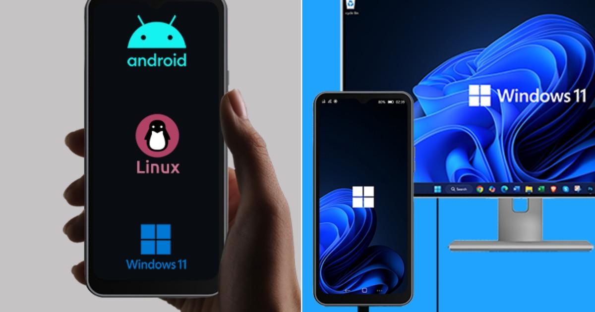 Interfaz NexPhone con Android Linux y Windows