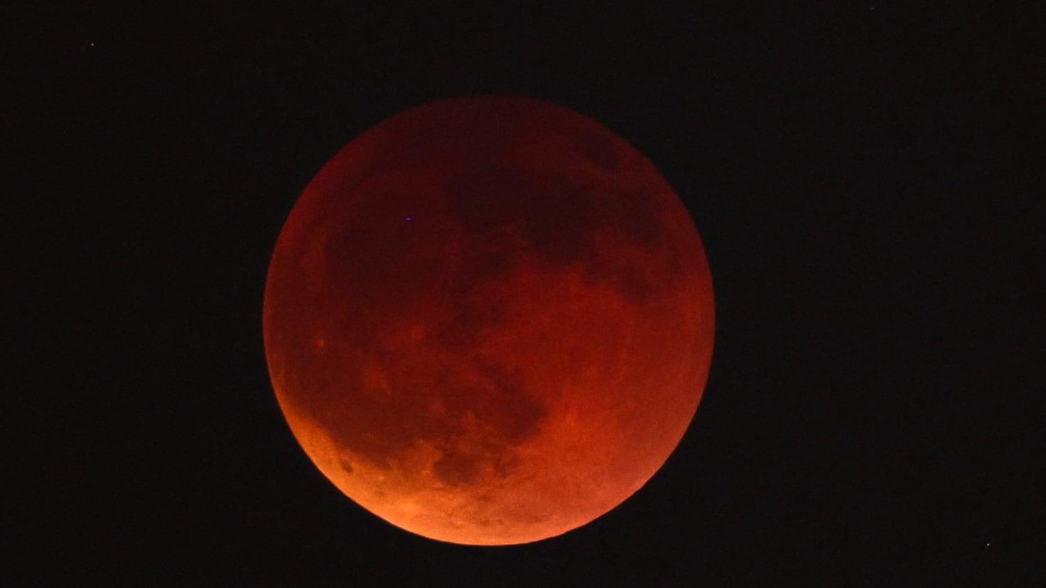 Mapa de visibilidad del eclipse lunar