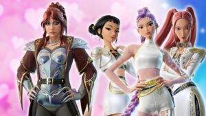 Fortnite celebra San Valentín 2026 con niveles gratis y skins de Las Guerreras K-Pop