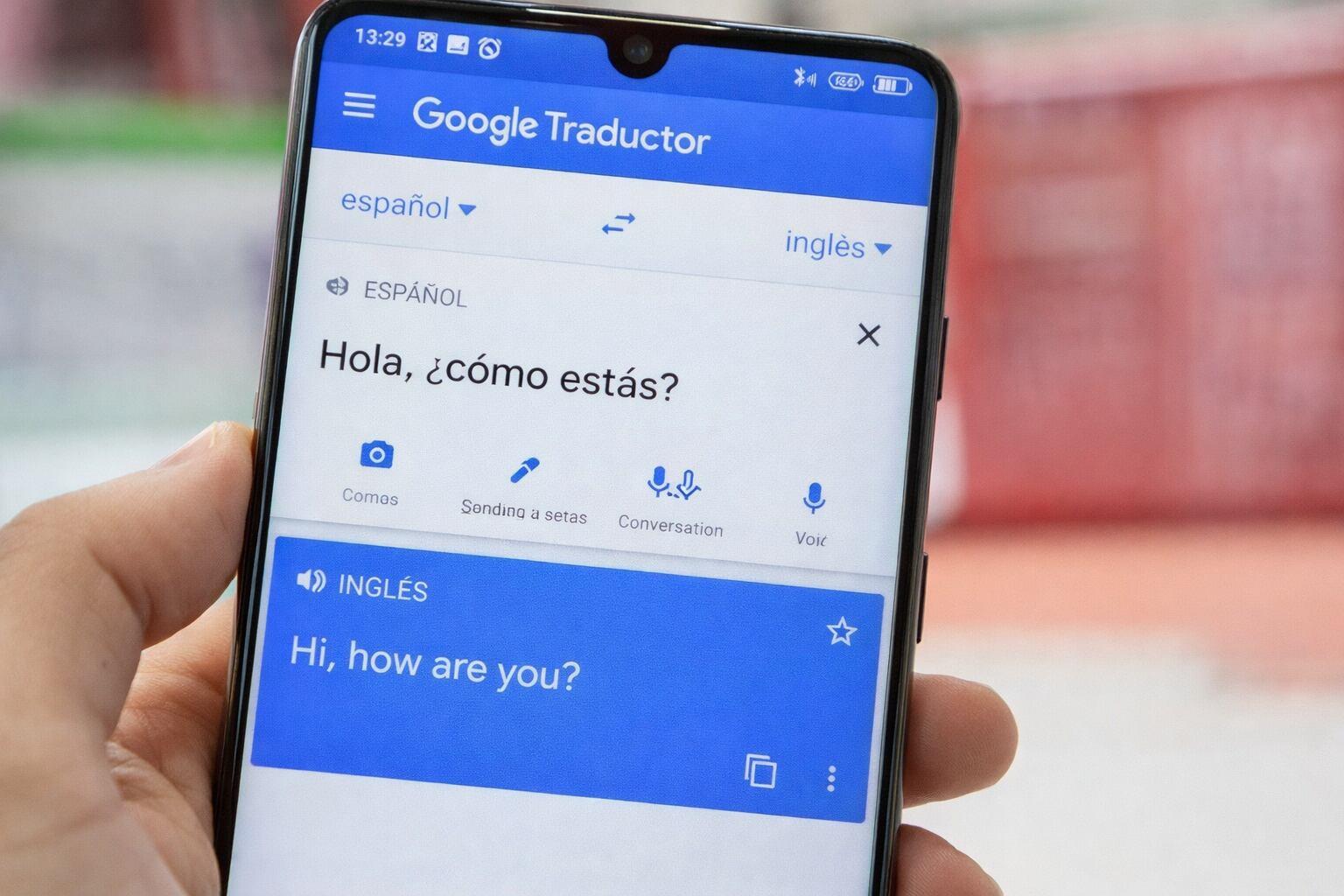 Interfaz del Traductor de Google con IA de Gemini