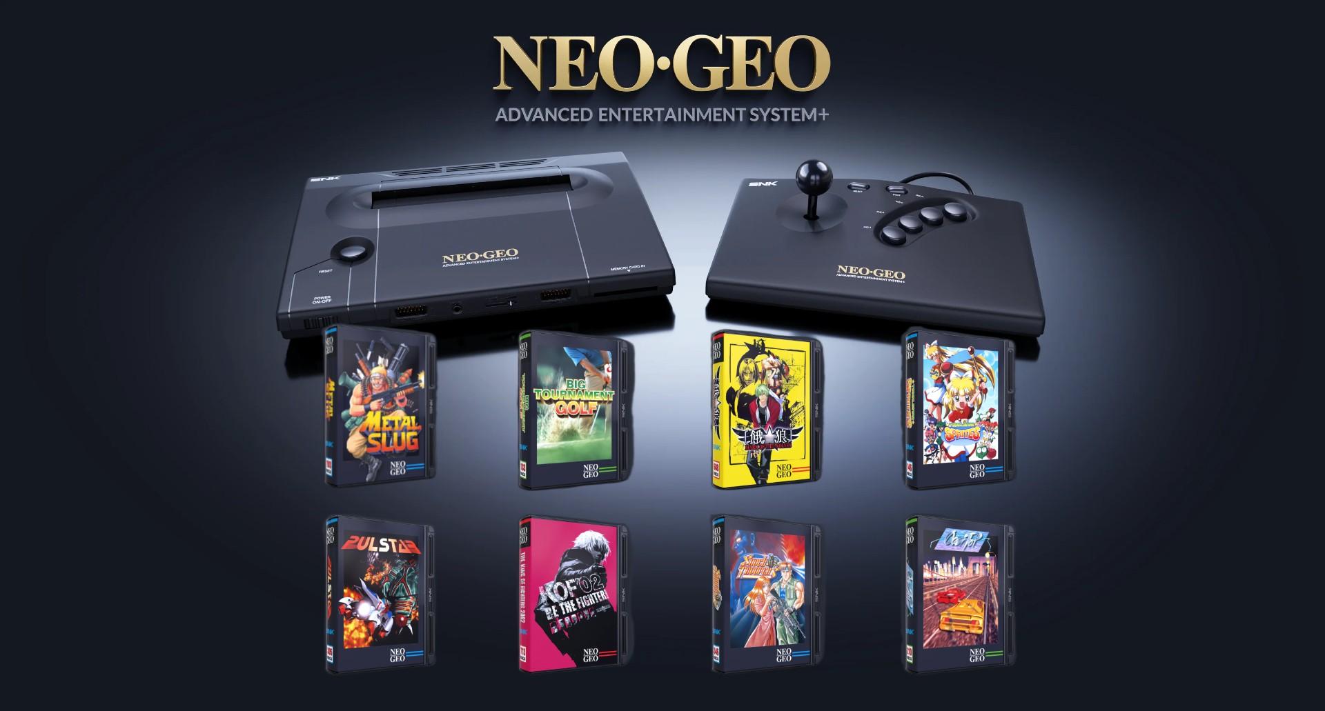 NEOGEO AES+ con salida HDMI y cartuchos