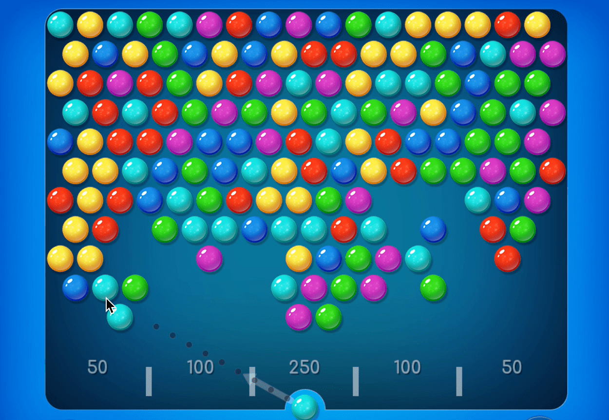 Partida de bubble shooter online Partida de bubble shooter online