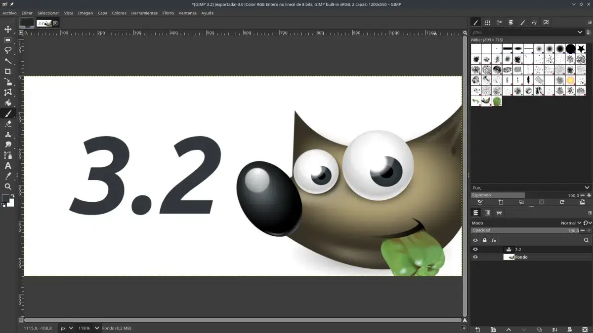 Novedades de GIMP 3.2 Novedades de GIMP 3.2