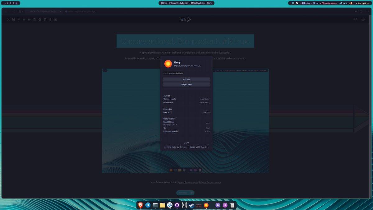 Kernel optimizado y entorno gráfico en Nitrux Kernel optimizado y entorno gráfico en Nitrux