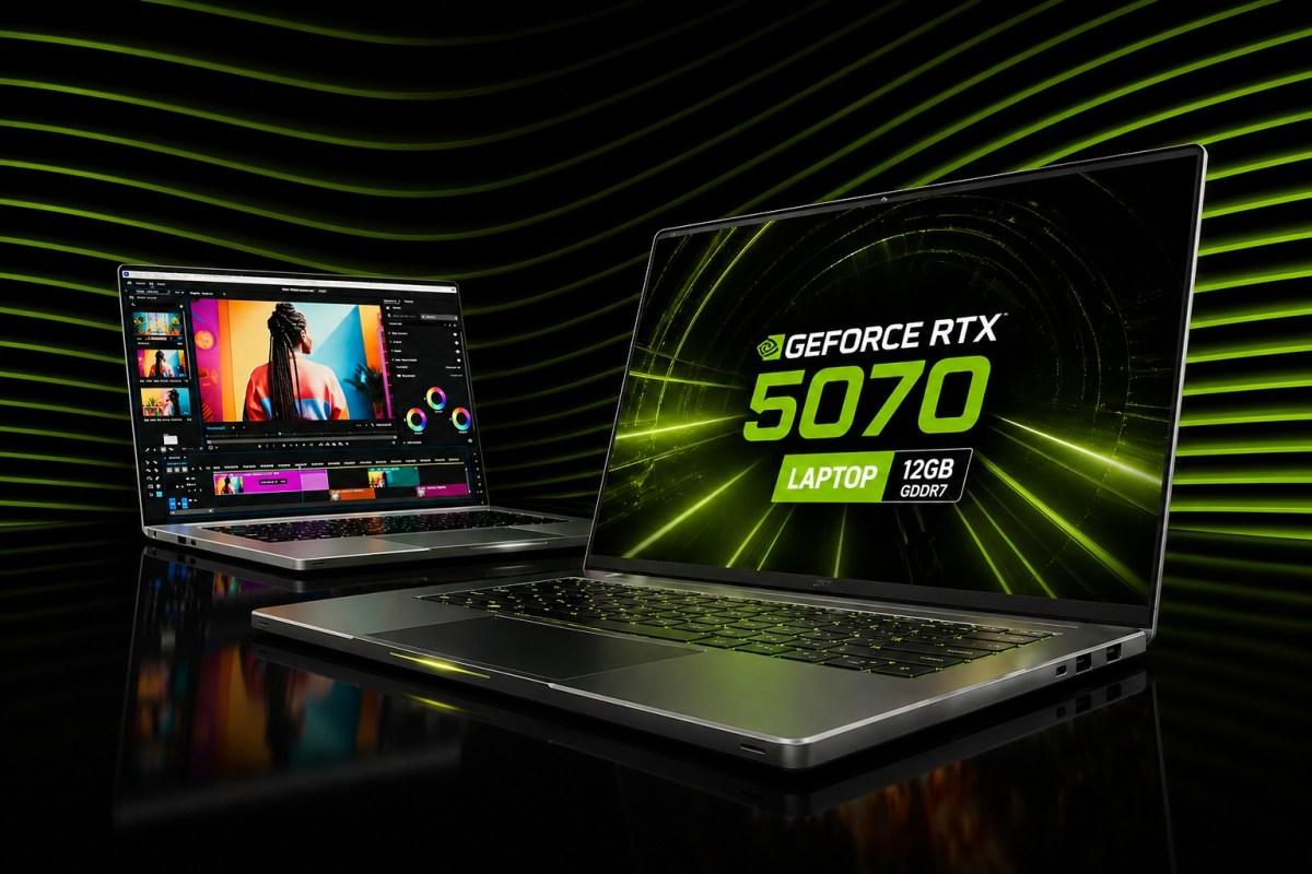 Detalle de la GPU GeForce RTX 5070 Laptop de 12 GB