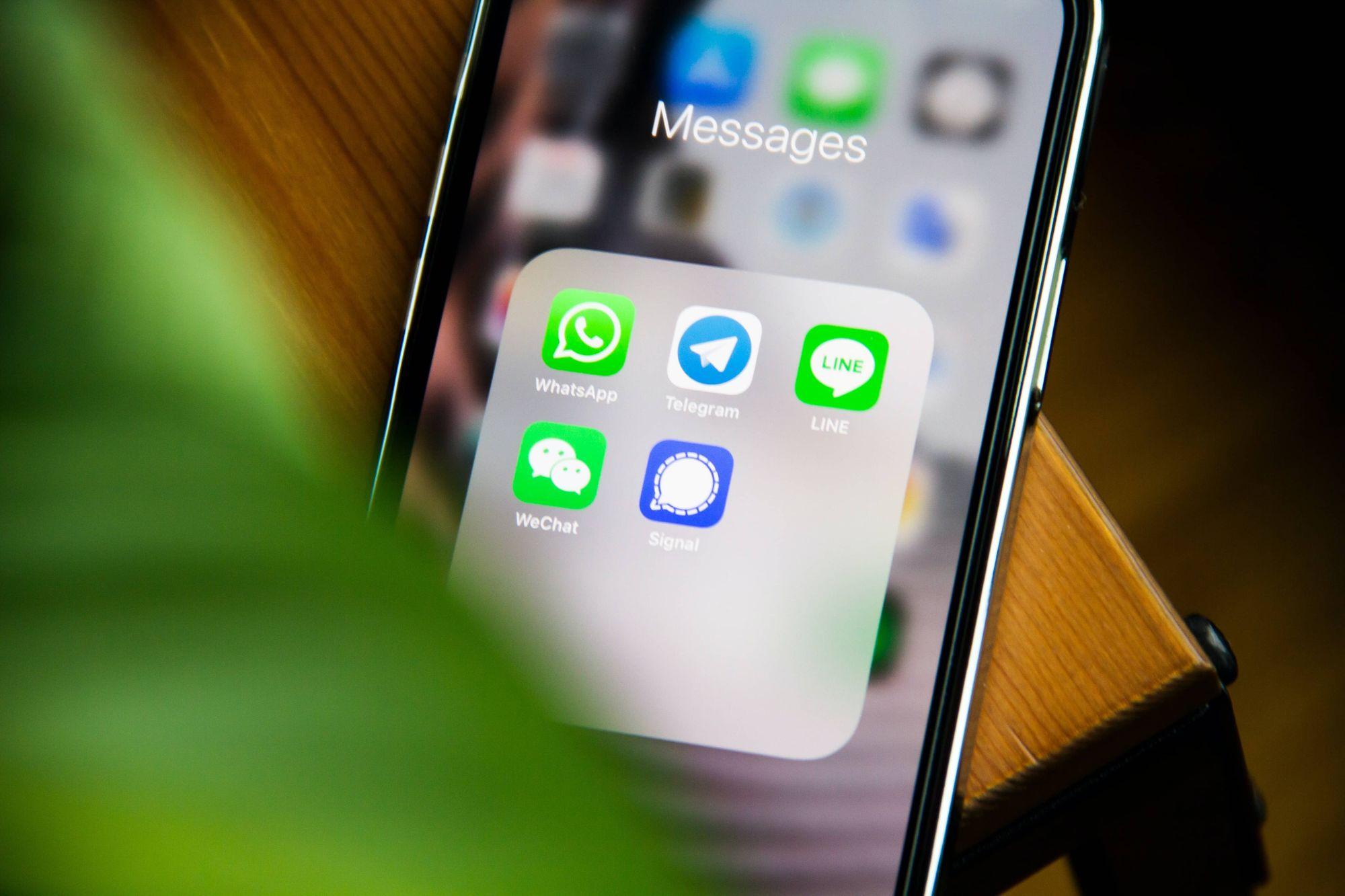 usuarios signal telegram whatsapp