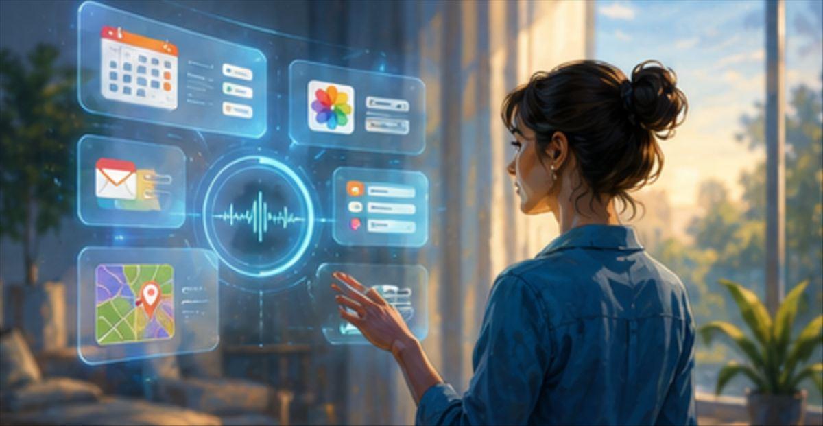 Interfaz de Apple Intelligence en un iPhone moderno