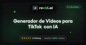 Cómo crear vídeos para TikTok usando la IA