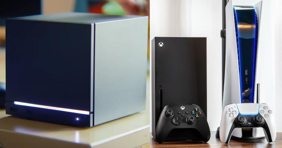 Consola Steam Machine en un salón