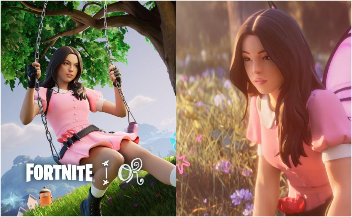 Interactuando con Olivia Rodrigo en Fortnite