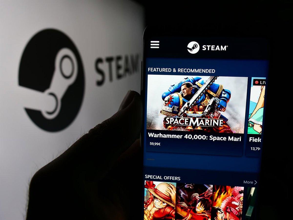 Logotipo de Steam y tarjetas de regalo